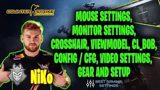 G2 NiKo CSGO Settings, Monitor Settings, Crosshair, Viewmodel, Gear and Settings 2021