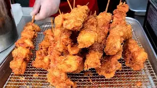 골목식당 불막창집의 충격적인 대반전!? 백종원 비밀 닭꼬치,훈이네 꼬치집 - Fried chicken skewers,Chicken kebabs,Korean street food