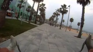 Barcelona Bike Tour - GoPro on handlebar