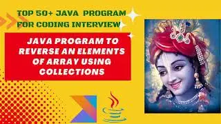 Java program to reverse an Array using inbuilt method present in Java Collections