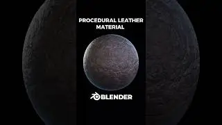Procedural leather material in Blender 🟤
