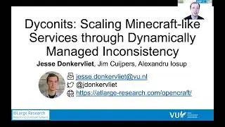 Dyconits: Scaling Minecraft-like Services through Dynamically Managed Inconsistency
