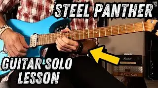 Steel Panther - Just Like Tiger Woods guitar solo lesson