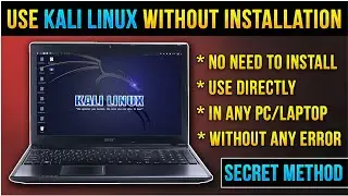 How to Dual Boot Kali Linux With Windows Without Installation 2024 | Use Kali Linux Without Install🤯