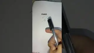 New PIANO silver colour pen smart 0.5 jumbo ink☄️