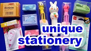 STATIONERY HAUL back to school cute erasers, BT21 pens, pencils