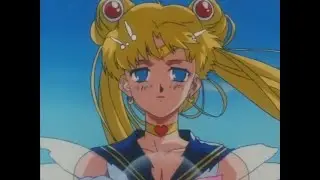 Sailor Moon rescues Sailor Saturn