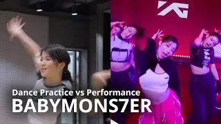 BABYMONSTER Dance practice vs Performance (2NE1 MASHUP)
