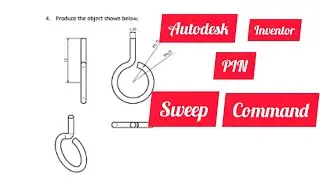 PIN -SWEEP COMMAND - AUTODESK INVENTOR | In Engineering drawing