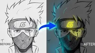 How to make your Drawing Glow using Photoshop.