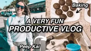 PRODUCTIVE & FUN DAY IN THE LIFE| BAKING,TO-DO LISTS, COFFEE, EDITING... (how to stay productive)