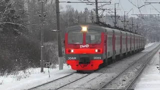 Электропоезд ЭД4МК-0089 платформа Сушкинская