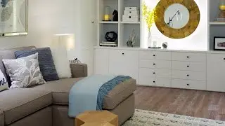 Interior Design – Small Space Makeover: A Bright And Cheerful Basement