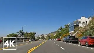 Driving the Best Beach City in California | 4K Scenic Car Ambience
