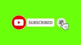 YouTube Subscribe button | lower third| chroma key | Green screen | Notification bell