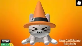 [EVENT] How To Get The FREE *Cute Orange Halloween Tabby Cat Hat* | ROBLOX - Dance For UGC ^^