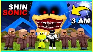 JANGAN Keluar JAM 3 PAGI!! Kita BUAT JEBAKAN SHIN SONIC di Minecraft!!