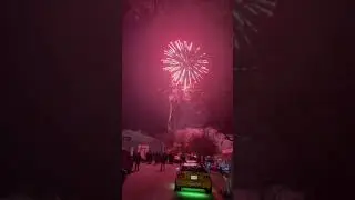 Fireworks at car meet.