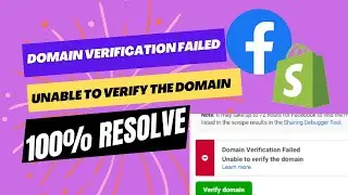 Domain Verification Failed | Unable to verify the domain | Fix Domain Verification