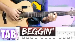 How to Play BEGGIN' (Måneskin) Acoustic Fingerstyle Guitar | Tutorial TAB