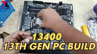 intel 13th gen 13400 pc build with Gigabyte motherboard DarkFlash Casing  DK431 Black | Tech Land