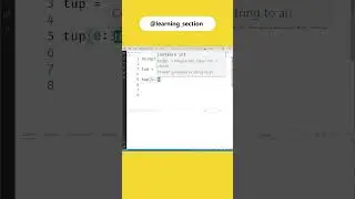 Extracting items in Tuple  - Python | Learning Section