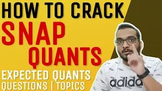 SNAP EXAM | How to crack SNAP Quants | Expected SNAP Quants Questions/Topics