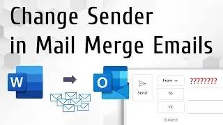 Change Sender in Mail Merge Emails