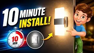 How to install LED wall scones lamps UNDER 10 minutes!