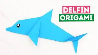 🐬 Cómo hacer un Delfín de papel fácil