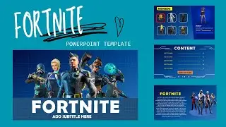 Fortnite Inspired Editable PowerPoint presentation | Free Download ⬇️