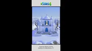 I Built A White Castle With Icepunk Aesthetic In The Sims 4! 