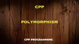 Polymorphism in cpp