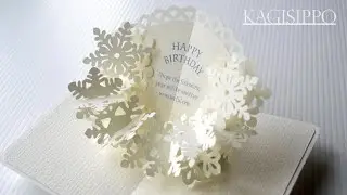 pop-up card__Snow Half Wreath _pop-up card