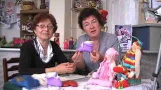 мамина школа: делаем пинетки для малыша.