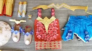 Wonder Woman Costume Made from Recycle Materials | DIY Recycle Project | Sparky Designs