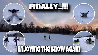 Pertama Salju Turun Lebat Lagi || Winter 2024