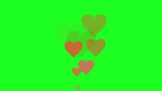 Red heart green screen  effect | green screen videos