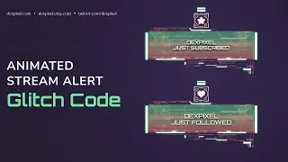 Red Green – Animated Alerts | Cyberpunk StreamElements Streamlabs Alerts for Twitch