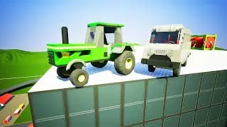Building Cars Falls Crashes #35 | Brick Rigs