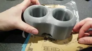 Smoothing PLA 3D prints with Sandpaper