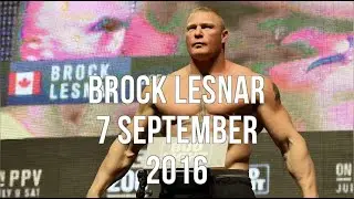 Brock Lesnar 7 September 2016