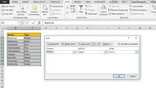 How to sort in Excel in a custom order