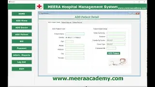 Hospital Management System Project in C#.Net
