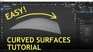 How to Create Curved Surfaces in Blender 3.2