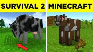 36 Differences Between Minecraft VS Survivalcraft 2!