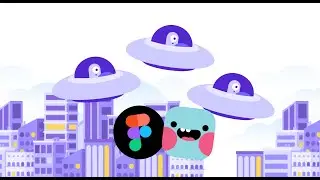 UFO Scroller Game made with Figma (Beta)