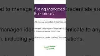 Azure AD Managed Identities