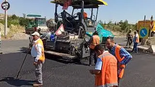 Asfalt Çalışması 👉 Finişer Asfalt Serimi 👉 İş Makinesi Videoları 👉 Kepçe Videoları Part 2