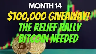 Month 14: $100,000 Giveaway. The Relief Rally Bitcoin Needed.